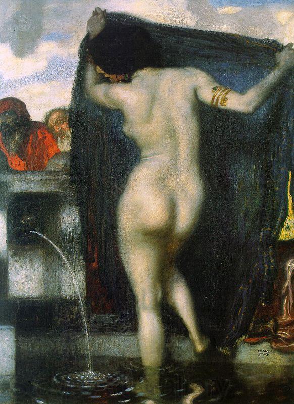 Franz von Stuck Susanna Bathing Spain oil painting art